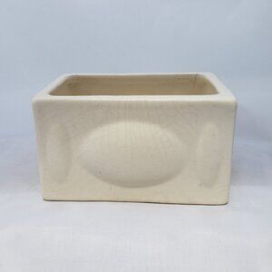 Vintage Haeger Pottery Cream White Ceramic Planter Pot